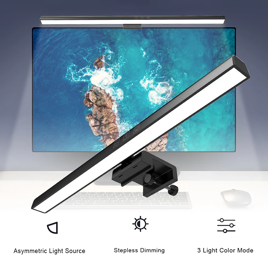 33cm 50cm Desk Lamp Monitor Screen Light Bar Hanging Table Lamp Bedroom ... - $15.26+