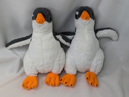 Seaworld Gray Penguin Plush 10 Inch Lot of 2 Stuffed Animal Toy - $19.95