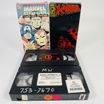 Marvel Matinee Vol 3 &amp; X-Men: Night Of The Sentinels VHS Lot Iron Man Co... - £10.27 GBP