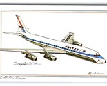 United Airlines Douglas DC-8 Ray Andersen Collectors Series UNP Postcard... - $4.90