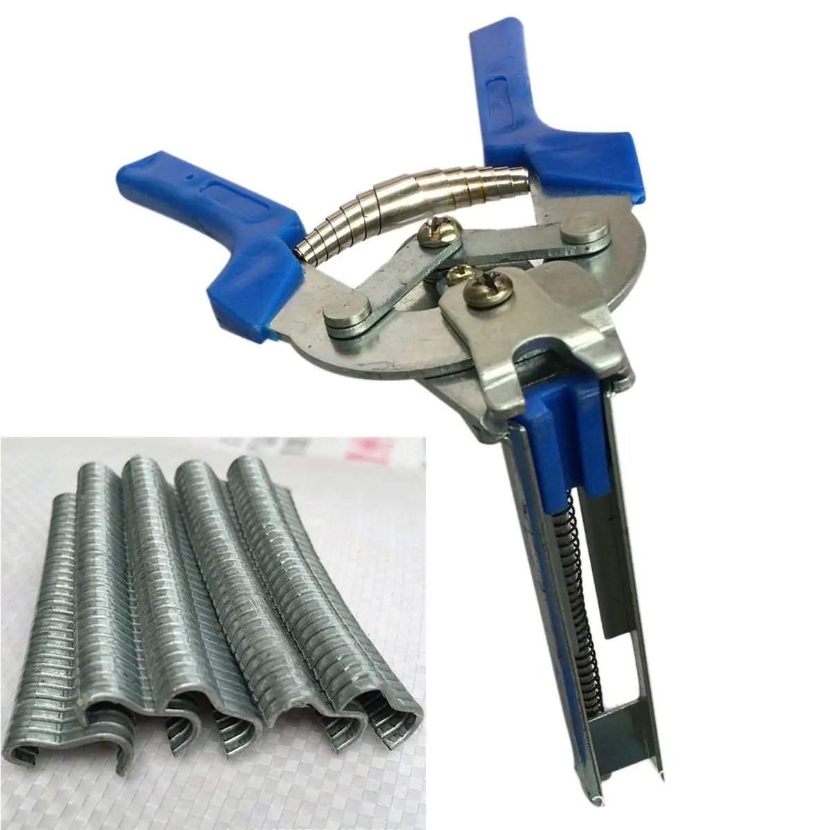 1Pc Hog Ring Plier Tool and 600pcs M Clips Chicken  Cage Wire Fencing Cping Sold - £214.79 GBP