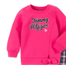 Tommy Hilfiger Toddler Girls Tie-Front Sweatshirt, Size 2T - £19.98 GBP