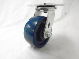 5&quot; x 2&quot; Swivel Caster Solid Polyurethane Elastomer Wheel 900 lbs Each To... - £13.47 GBP