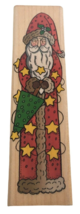 Hero Arts Rubber Stamp Star Santa Vertical Tree Umbrella Christmas Card ... - $8.99