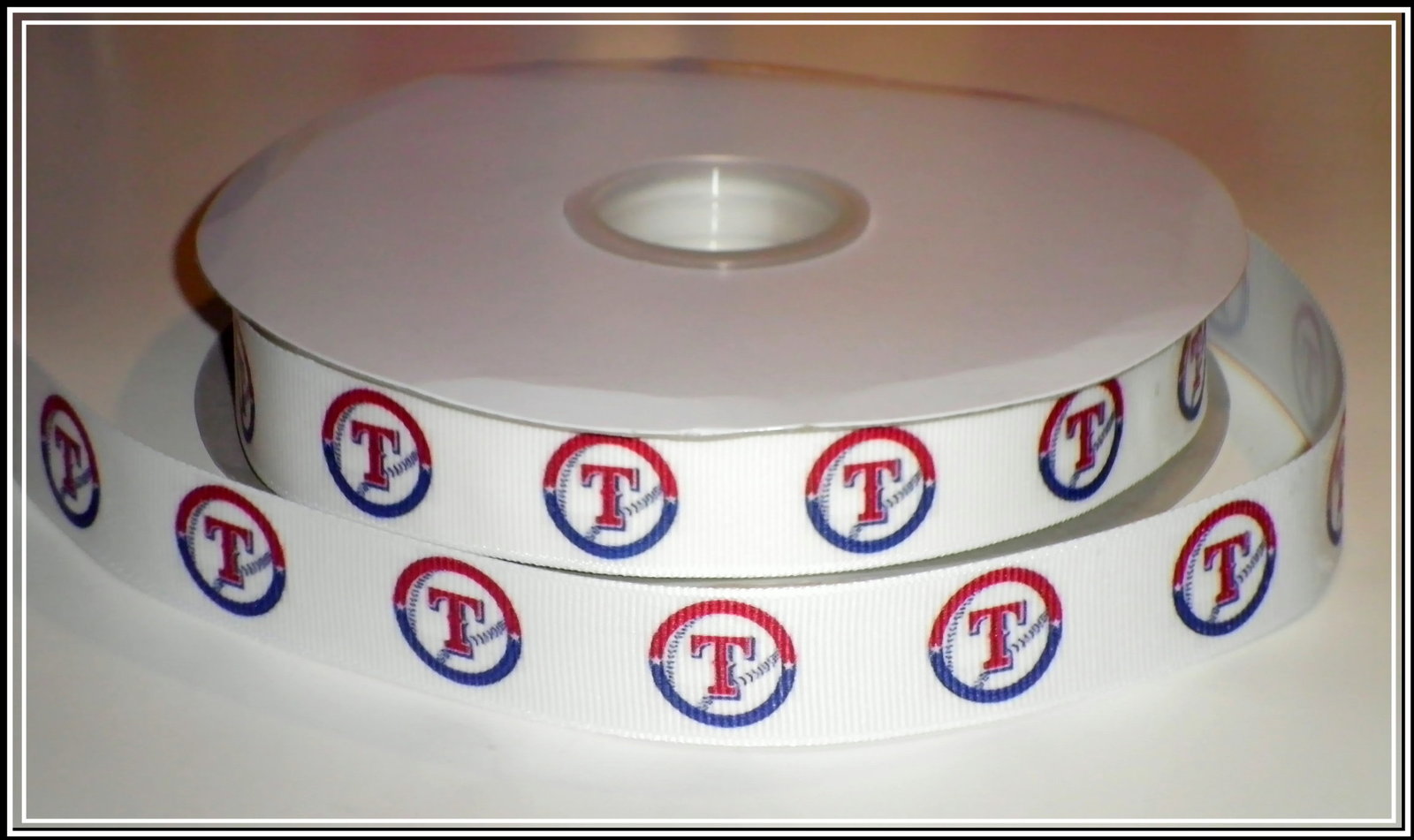 Texas Rangers Inspired Grosgrain Ribbon