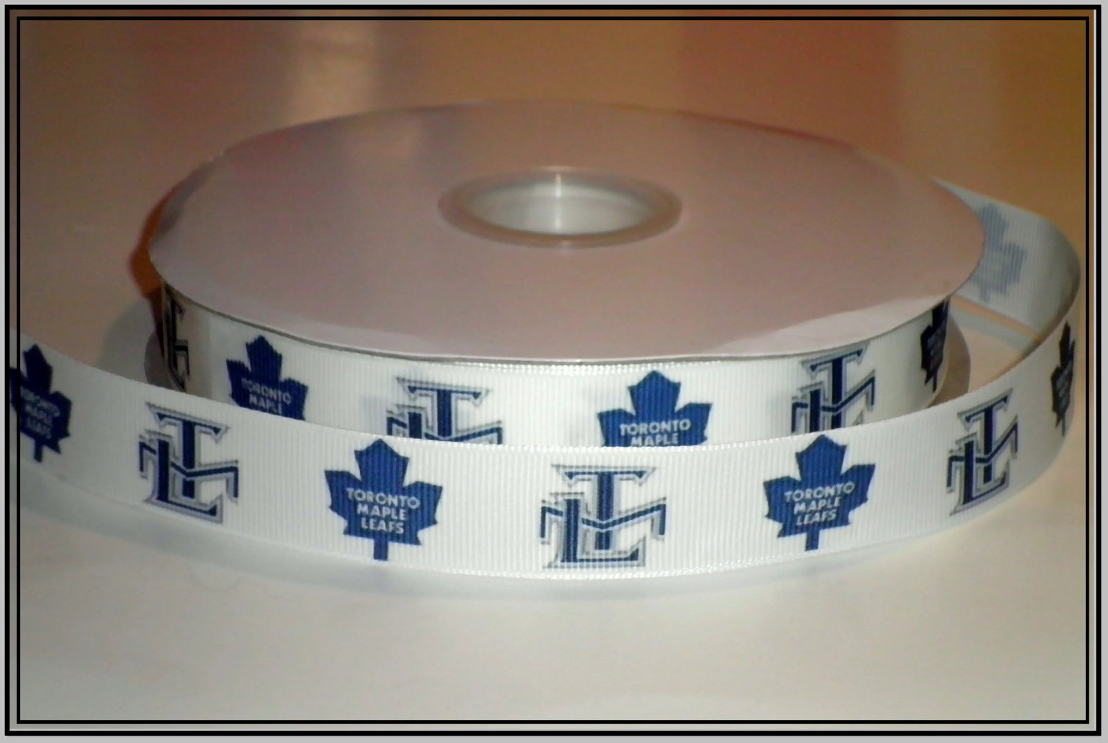 Toronto Maple Leafs Inspired Grosgrain Ribbon