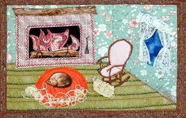 What the Cat Did!: Quilted Art Wall Hanging - £291.71 GBP