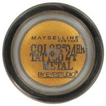 Maybelline Eye Studio Color Tattoo Metal Eye Shadow, Gold Rush 65 - £6.54 GBP