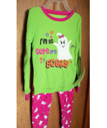Fashion Holiday Baby Clothes 3T Toddler Halloween Pajamas Pink Ghost Sle... - $9.49