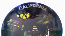 California Souvenir Bowl Vintage Hand Painted Home Decor - £24.03 GBP