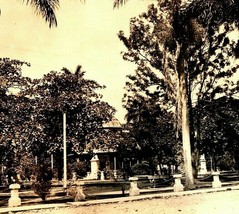 RPPC La Ceiba Honduras City Park View UNP 1924-49 AZO Postcard - £7.63 GBP