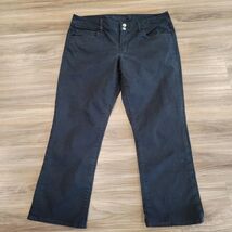 American Eagle Womens Artist Crop Cotton Twill Pants Black Size 12 Jeans... - $14.84
