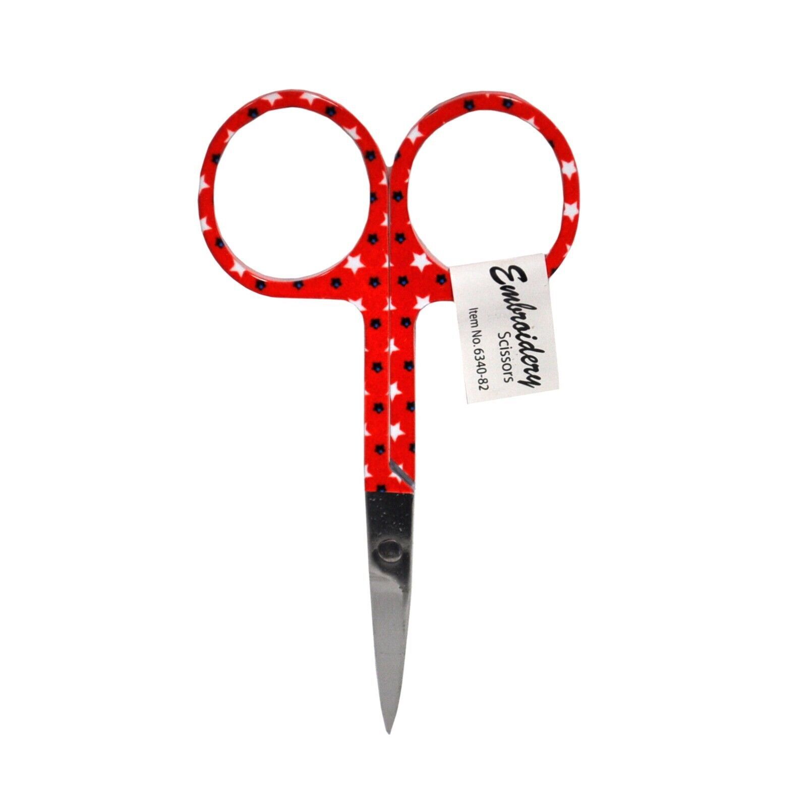 3-3/4 Inch Stars and Stripes Embroidery Scissors Stars - $6.95