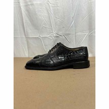 Stacy Adams Men&#39;s Size 9.5 Genuine Snake Leather Square Toe Oxford Shoes - £28.06 GBP