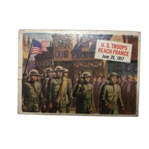 VTG 1954 Topps Scoops #21 US Troops Reach France Card - £21.40 GBP