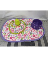 Hasbro FurReal Friends Pom Panda Bottle Bib Mat Blanket Dish Stuffed Ani... - $19.95