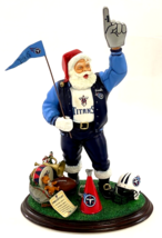 Tennessee Titans 2001 Santa Collectible NFL Christmas 12&quot; Figurine Danbury Mint - £78.94 GBP