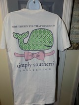 SIMPLY SOUTHERN SOUTHERN TIE THAT BINDS US WHITE SHORT SLEEVE T-SHIRT SI... - £13.20 GBP