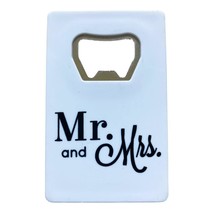 Mr. and Mrs. White Bottle Opener Bridal Shower Wedding New - £3.09 GBP