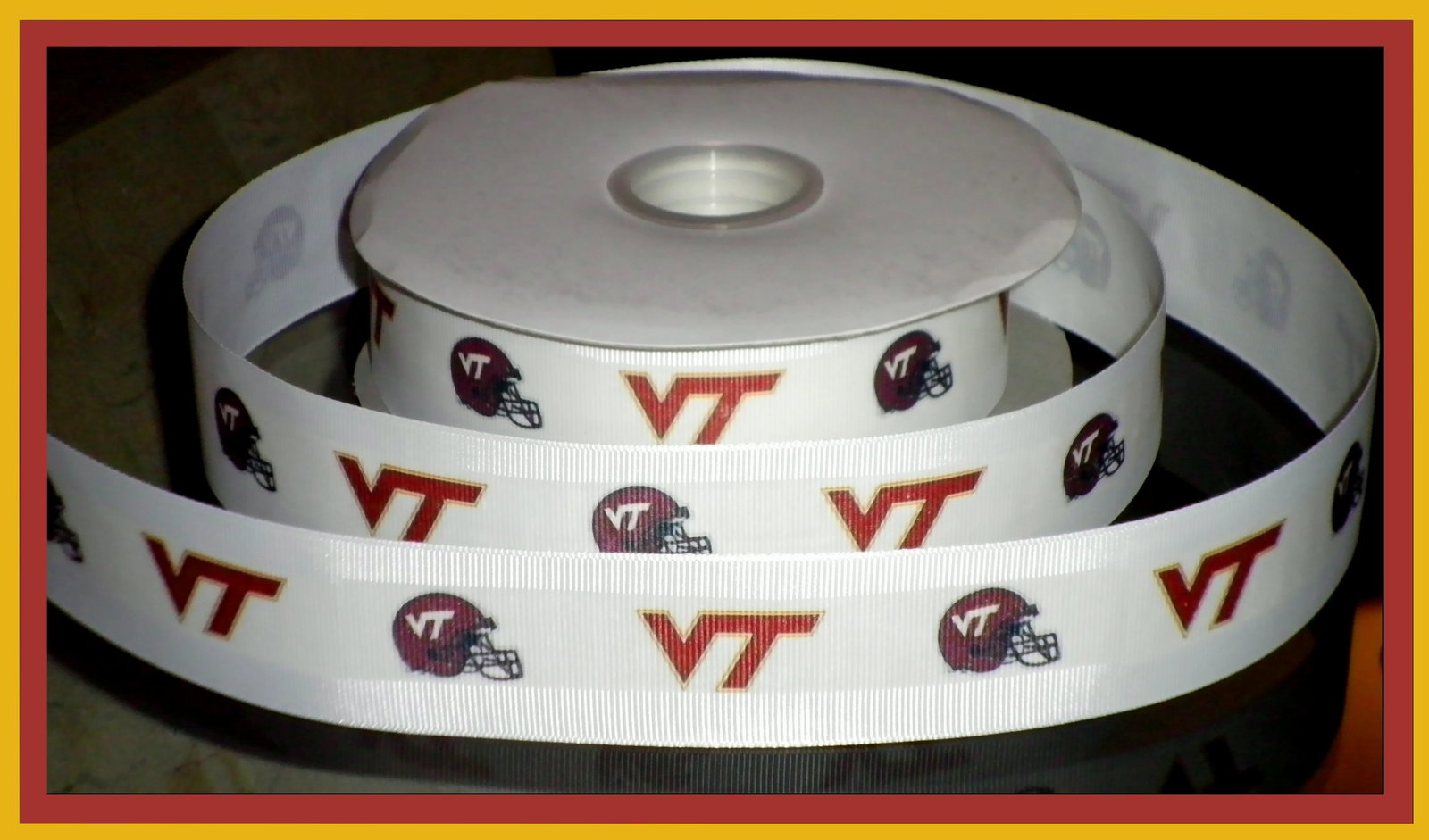 Virginia Tech University Inspired Grosgrain Ribbon