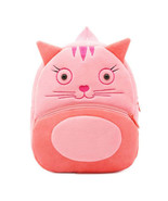 Anykidz 3D Pink Cat Kids School Backpack Cute Cartoon Animal Style Child... - €35,42 EUR