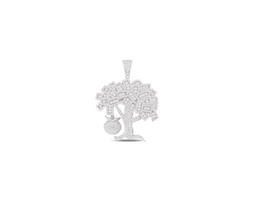 ADIRFINE 925 Solid Sterling Silver Cubic Zirconia Money Tree Charm - £75.60 GBP