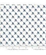 Moda BREAK OF DAY Ivory Navy 43108 11 Quilt Fabric By The Yard - Sweetfi... - $10.64