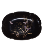 Shibata Bowl Porcelain Japanese Butterfly Floral Design 5&quot;x4&quot; - $25.96 CAD