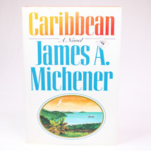 James A. Michener Caribbean A Novel 1989 First Edition Hardcover Book With DJ - $9.74