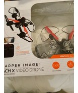 Sharper Image 2.4GHz RC Mach 10&quot; Drone with Stream Camera, Black - $37.39