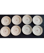 8 Vintage Pink Rose Royal Swirl Fine China 10 Inch Dinner Plates - $37.62