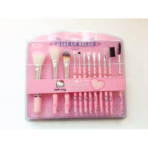 Hello Kitty 10-Piece Makeup Brush Set - Soft &amp; Durable - Smooth Even Cov... - $13.99