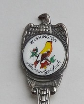 Collector Souvenir Spoon USA Washington American Goldfinch Repousse Bowl - £7.95 GBP