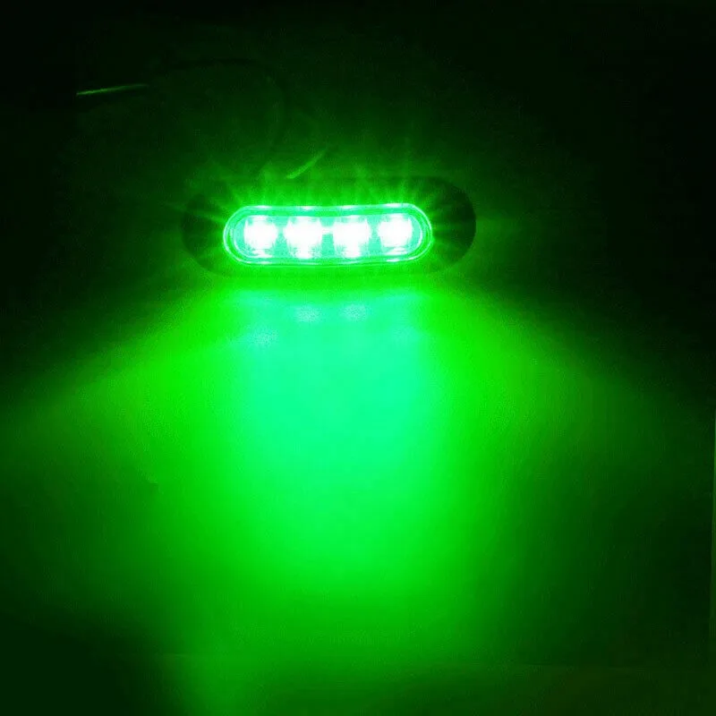 House Home 2Pcs Red Green LED Boat Navigation Light 12-24V Waterproof Sailing Si - £19.61 GBP