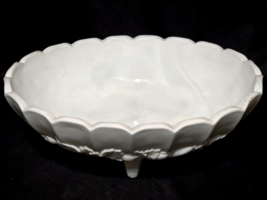 Vintage INDIANA GLASS COLONY 12.25&quot; x 9&quot; Oval HARVEST MILK Centerpiece Bowl - $22.42
