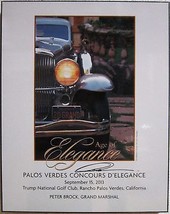 2013 Palo Verdes Concours D&#39;Elegance Dusenberg Laminated Art (Watch Video) - $375.00