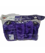 Gold Club Head Covers Purple Plush Golf Life Deluxe Fur Knit Lot Of 4 Ne... - £15.82 GBP