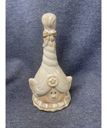 RARE Beautiful Christmas  6 1/2&quot; Pottery Glazed  Fairy Angel Bell - £6.23 GBP