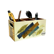 Wooden Kitchen Storage Cutlery Holder Rack Organizer Utensils Box (Pack of 1) - £26.93 GBP