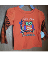 Fashion Holiday Baby Clothes 12M Infant Orange Candy Owl Halloween Tee S... - $10.40 CAD