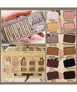  Nude Tude Natural 12 Earth Tones Eye Shadow Palette with Applicator Brush  - £19.30 GBP