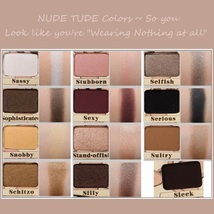  Nude Tude Natural 12 Earth Tones Eye Shadow Palette with Applicator Brush  image 4