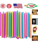 Eco-Friendly Jumbo Smoothie Straws, Pack of 100 - Perfect for Thick Shakes - $315.55 MXN