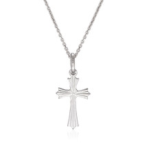 925 Cross Silver Pendant Chain Necklace Sterling Silver 13.9mm - $15.82+