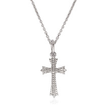 925 Cross Silver Pendant Chain Necklace Sterling Silver 14mm - $15.82+