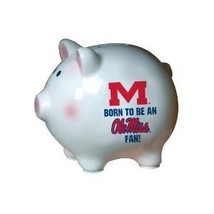 Mississippi Rebels Free Shipping Sale Football Basketball Ole Miss Piggy Bank - £23.88 GBP