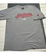 Y2K Nike Team Men’s XL Cleveland Indians Shirt T-shirt Gray Short Sleeve - $20.00
