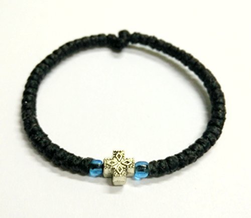 Handmade Christian Orthodox Komboskoini, Prayer Rope 33 Knots Black - 5607b