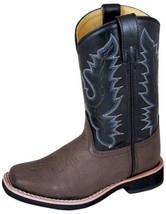 Smoky Mountain Boots Tyler Kids Square Toe Leather Western Boots - £37.89 GBP+