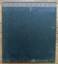 Vintage School Slate ABC Numbers Chalk Board Small Blackboard Decor - £19.54 GBP